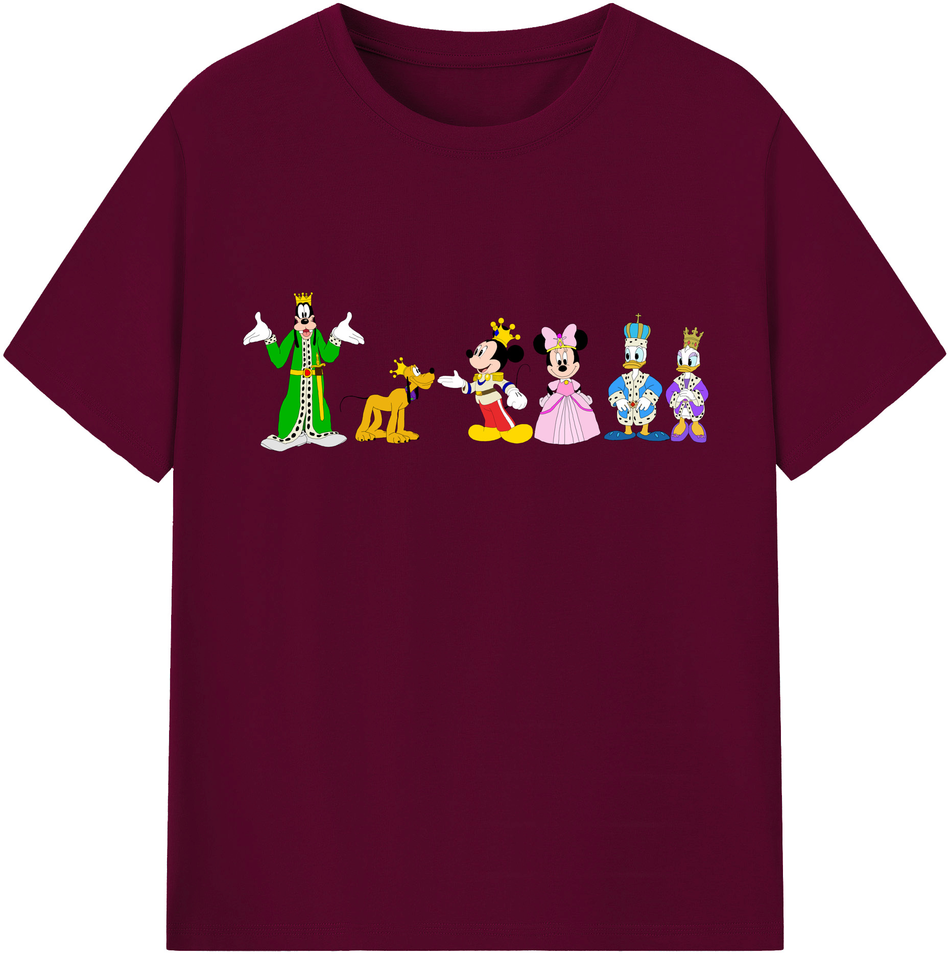 （画像用） ミッキーマウス Mickey Mouse レディースカジュアルプリントTシャツ（綿100％）